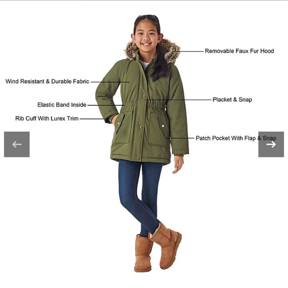 Members Mark Hooded Girls Jacket - Picture 4 of 4